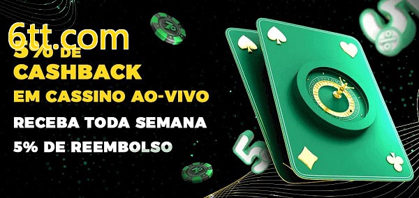 Promoções do cassino ao Vivo 6tt.com